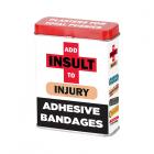 Add Insult To Injury Plasters (band-aids) With Assorted Sayings 12-piece Display Sex Toy Product