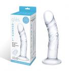 Glas Curved Realistic Glass Dildo With Veins 7 In. Sex Toy Product