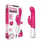 Rabbit Essentials Thrusting Slim Shaft Rabbit Vibrator Pink Sex Toy Product