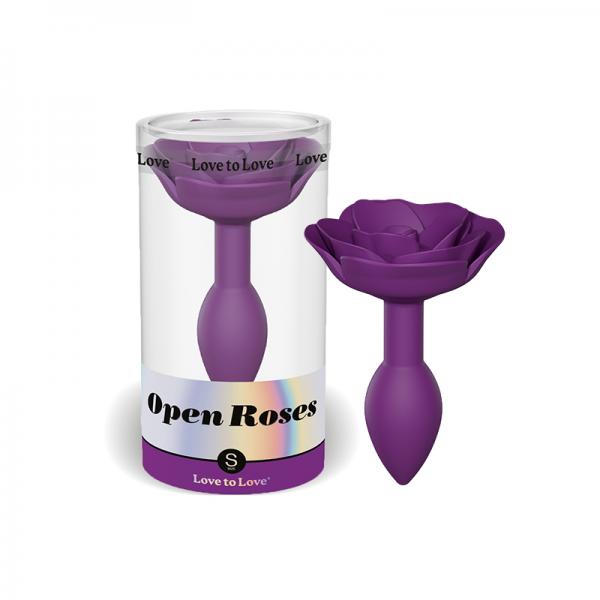 Love To Love Open Roses Anal Plug Small Purple Rain Sex Toy Product