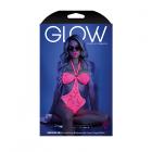 Glow Impress Me Lace Bodysuit With Open-cage Back Neon Pink M/l Sex Toy Product