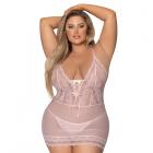 Magic Silk Seabreeze Lace Up Chemise & G Black Queen  Size Sex Toy Product