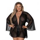 Magic Silk Modern Romance Short Robe Black Queen Size Sex Toy Product