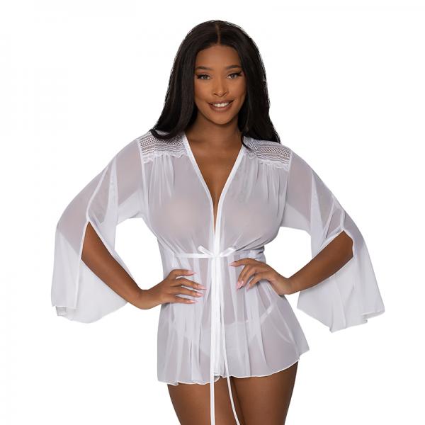 Magic Silk Modern Romance Short Robe White S/m Sex Toy Product