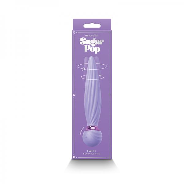 Sugar Pop Twist Gyrating Vibrator Purple Sex Toy Product