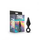 Anal Adventures Platinum Silicone Loop Plug Medium Black Sex Toy Product