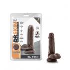 Dr. Skin Dr. Daniel Dildo With Suction Cup Silicone 6 In. Chocolate Sex Toy Product