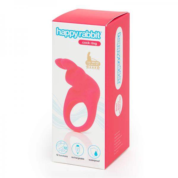 Happy Rabbit Rechargeable Cock Ring Pink Sex Toy Product
