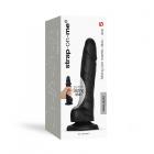 Strap-on-me Sliding Skin Realistic Dual-density Dildo Black S Sex Toy Product