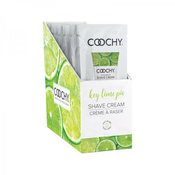 Coochy Shave Cream Key Lime Pie 0.5 Fl. Oz./15 Ml Foil 24-piece Display Sex Toy Product