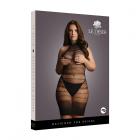 Shots Le Desir High Lace Neck Net Mini Dress Black Queen Size Sex Toy Product