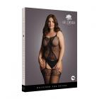 Shots Le Desir Fishnet And Lace Suspender Bodystocking Black Qs Sex Toy Product