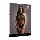 Shots Le Desir Crotchless Leopard Bodystocking Black Qs Sex Toy Product