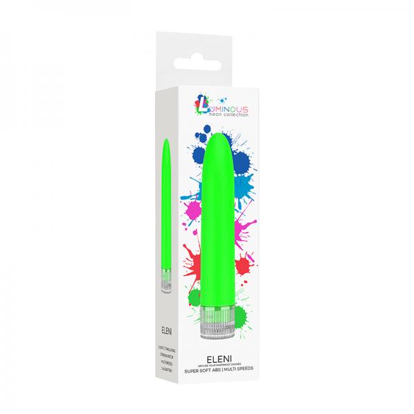 Luminous Eleni Super-soft Abs Multi-speed Vibrator Green Sex Toy Product