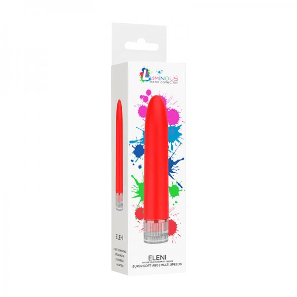 Luminous Eleni Super-soft Abs Multi-speed Vibrator Red Sex Toy Product