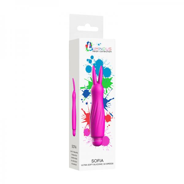 Luminous Sofia Abs Bullet With Silicone Sleeve 10 Speeds Fuchsia Sex Toy Product