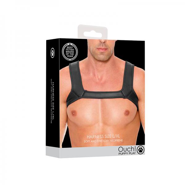Neoprene Harness Size L/xl Black Sex Toy Product