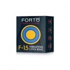 Forto F-15: Silicone Vibrating Cock Ring Blue Sex Toy Product