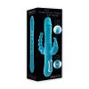 A&e Eve's Thrusting Triple Joy Rabbit Teal Sex Toy Product Image 2