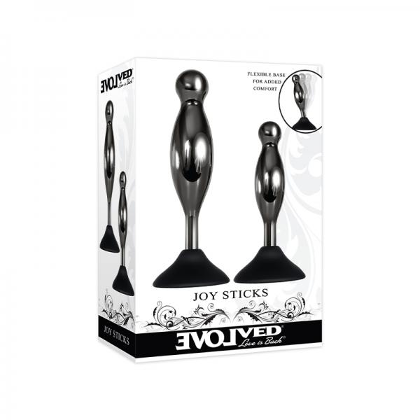 Evolved Joy Sticks 2-piece Plug Set Black Sex Toy Product