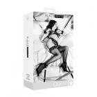 Ouch! Black & White Bed Bindings Restraint Kit Black Sex Toy Product