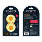 Forto F-81: Double Ring Liquid Silicone 51 Mm Glow-in-the-dark Sex Toy Product