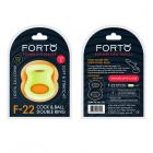 Forto F-22: Double Ring Liquid Silicone 49/50 Mm Glow-in-the-dark Sex Toy Product