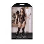 Sheer Impulsive Gartered Teddy Bodystocking Black O/s Sex Toy Product