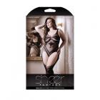 Sheer Impulsive Gartered Teddy Bodystocking Black Queen Sex Toy Product
