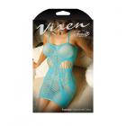 Vixen Euphoria Striped Net Dress Blue L/xl Sex Toy Product