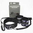 Spartacus Collar To Wrist Cuffs Neoprene Silver Sex Toy Product