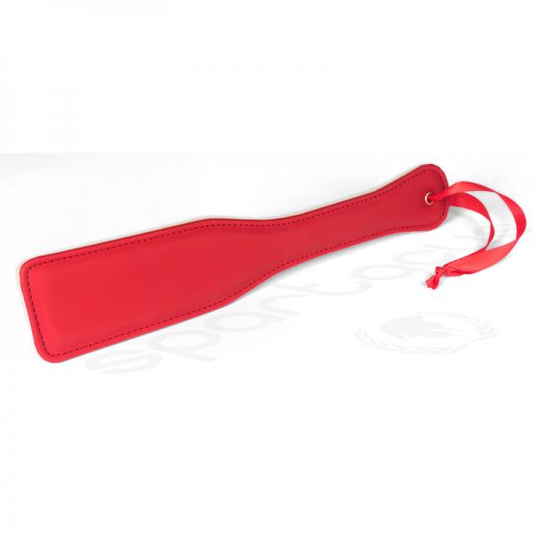 Spartacus Red Pu Paddle With Reverse Plush Sex Toy Product