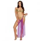 Dreamgirl Three-piece Gold Lame Costume Os Sex Toy Product