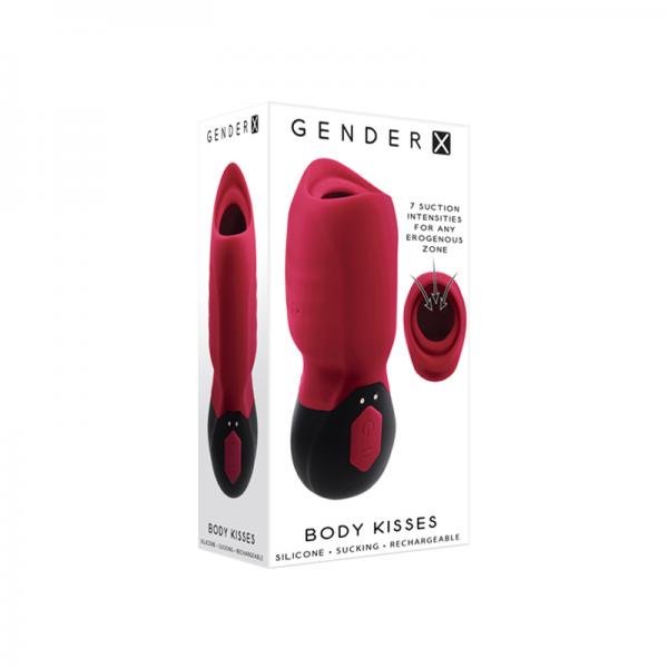 Gender X Body Kisses Suction Toy Red Sex Toy Product