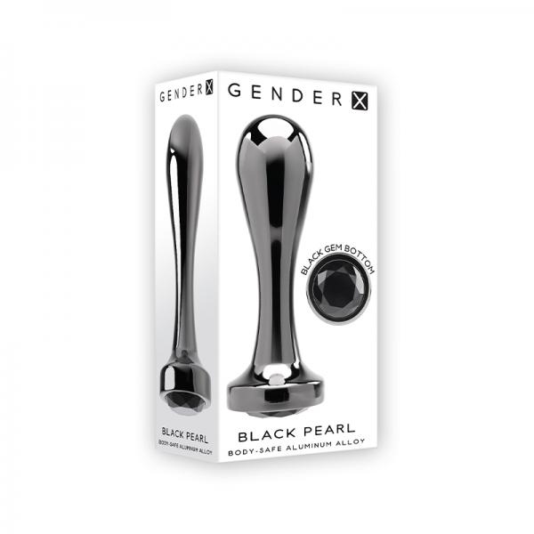 Gender X Black Pearl Aluminum Plug Sex Toy Product