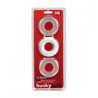 Hunkyjunk Huj3 C-ring 3-pack White Ice Sex Toy Product