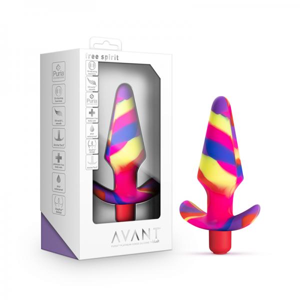 Avant Free Spirit Silicone Vibrating Butt Plug Scarlet Sex Toy Product