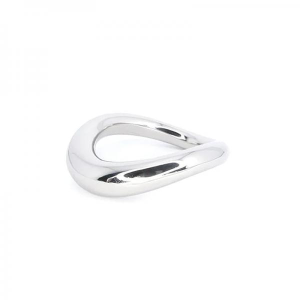Oxy Ergonomic Cock Ring Stainless Steel 1.6 In. Sex Toy Product