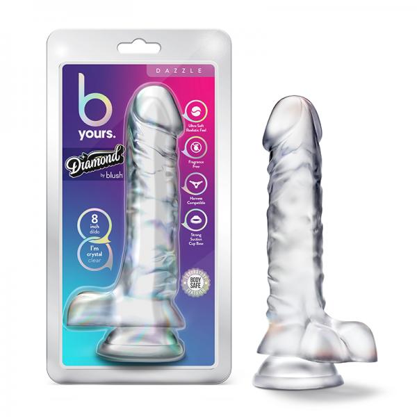 B Yours Diamond Dazzle 8 In. Clear Sex Toy Product