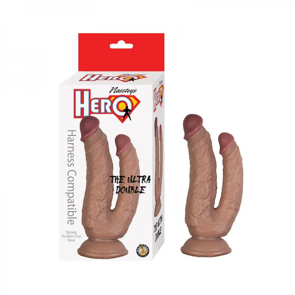 Hero The Ultra Double Dildo Brown Sex Toy Product