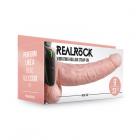 Realrock Vibrating Hollow Strap-on With Balls 9 In. Vanilla Sex Toy Product