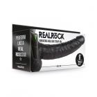Realrock Vibrating Hollow Strap-on With Balls 9 In. Chocolate Sex Toy Product