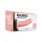 Realrock Vibrating Hollow Strap-on Without Balls 6 In. Vanilla Sex Toy Product