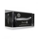 Ouch! Textured Curved Hollow Strap-on 8 In. Gunmetal Gray Sex Toy Product