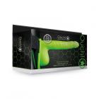 Ouch! Ribbed Hollow Strap-on With Balls 8 In. G.i.t.d. Sex Toy Product