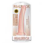 Realrock Slim Realistic Dildo With Suction Cup 8 In. Vanilla Sex Toy Product