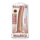 Realrock Slim Realistic Dildo With Suction Cup 8 In. Caramel Sex Toy Product