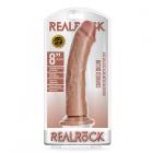 Realrock Curved Realistic Dildo With Suction Cup 8 In. Caramel Sex Toy Product