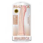 Realrock Curved Realistic Dildo With Suction Cup 10 In. Light Sex Toy Product