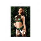Vibes That's Dope Halter Top & Retro Panty M/l Black Sex Toy Product